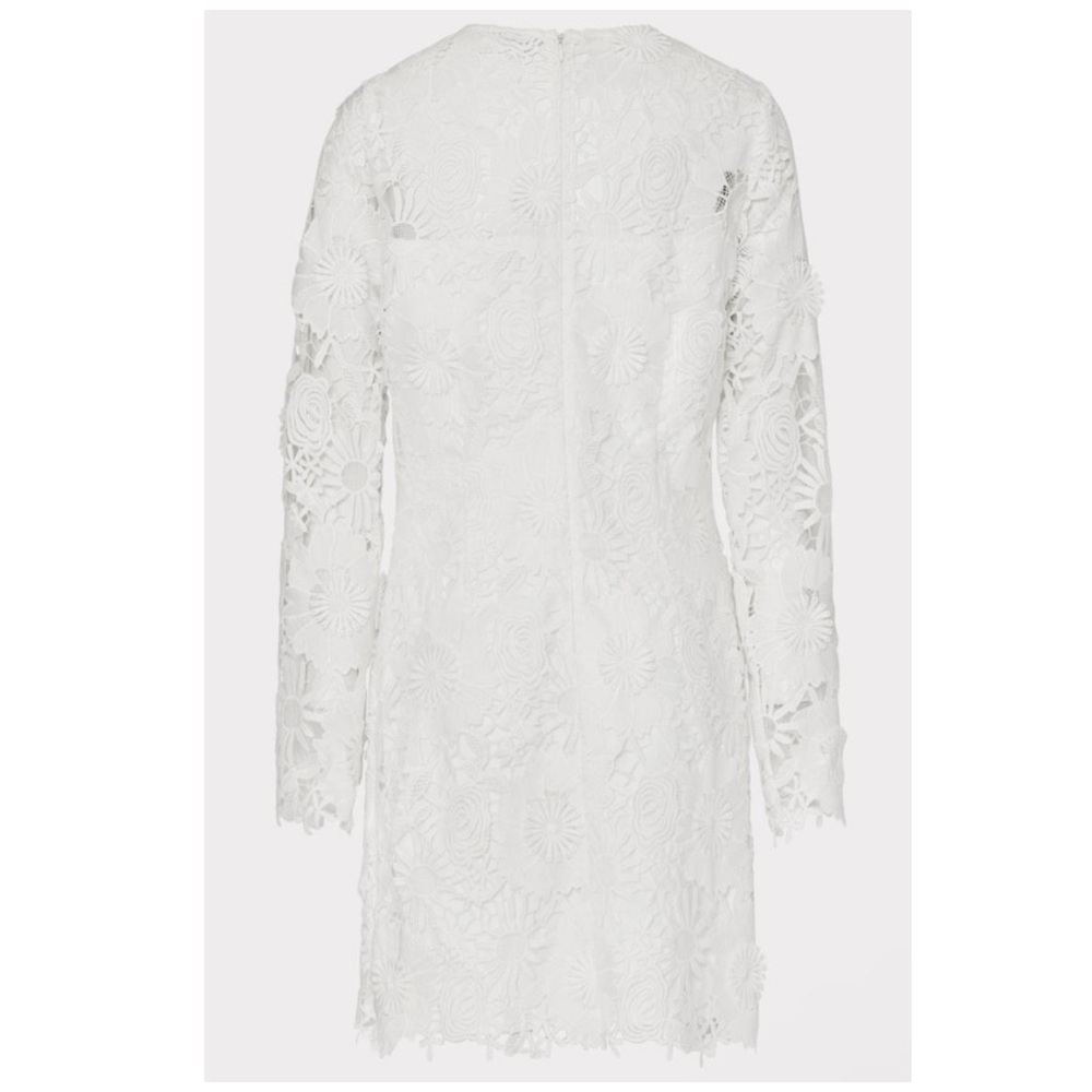 Milly | Nessa 3D White Lace Mini Dress LWD Bride | 4 - Picture 4 of 16
